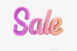 3d lettering word sale design创意素材