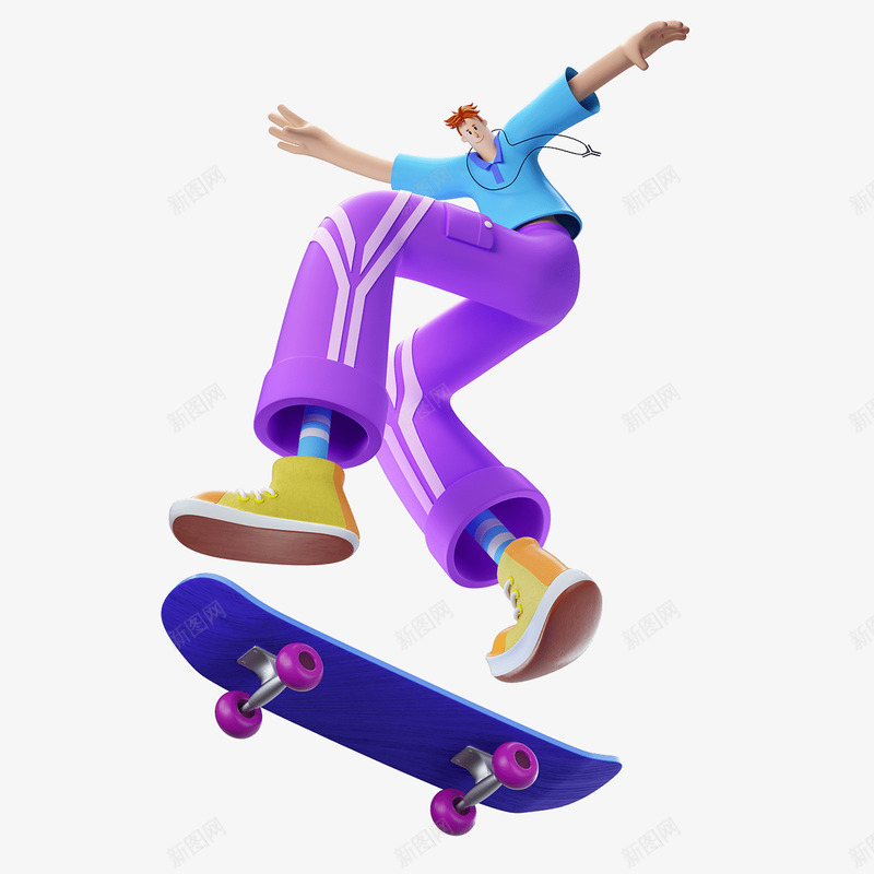 Image may contain  purple dance and snowboardingC4Dpng免抠素材_新图网 https://ixintu.com 