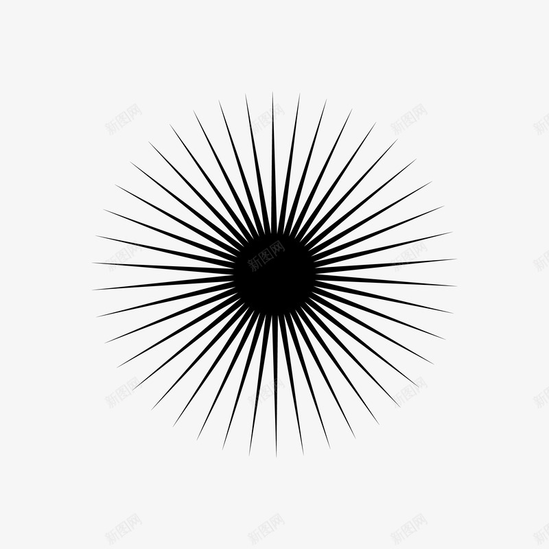 Abstract Shape 49 black on white线条元素png免抠素材_新图网 https://ixintu.com 线条 元素