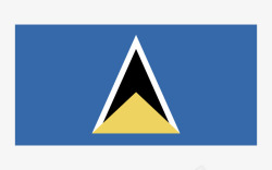 圣卢西亚圣卢西亚St Lucia世界各国国旗与地区区旗高清图片