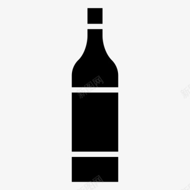 葡萄酒瓶装图标