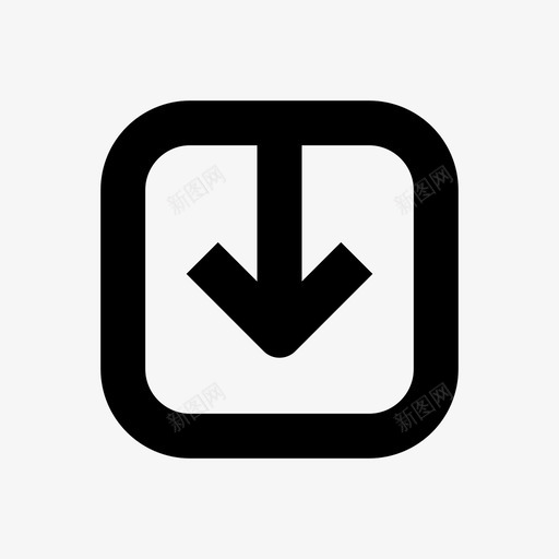 下载按钮向下按钮svg_新图网 https://ixintu.com 按钮 下载 向下