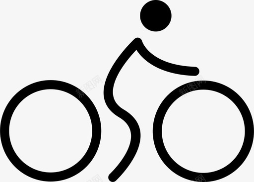 自行车运动训练图标