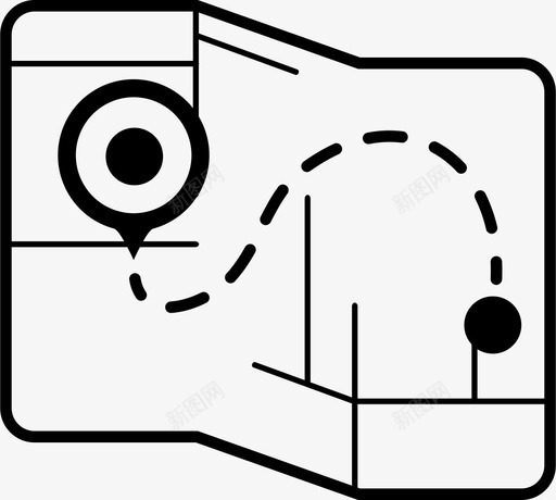 地图方向参观svg_新图网 https://ixintu.com 地图 方向 参观