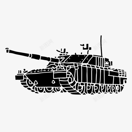 主战坦克汽车军用svg_新图网 https://ixintu.com 主战坦克 汽车 军用 坦克