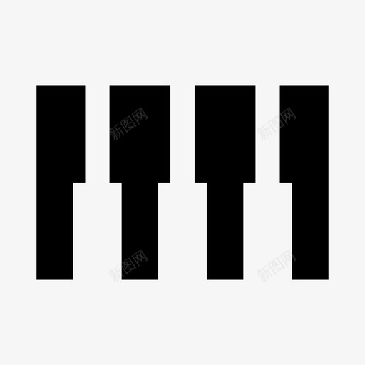 钢琴音频键svg_新图网 https://ixintu.com 音频 钢琴 键钢 琴键 声音 合成器 固体