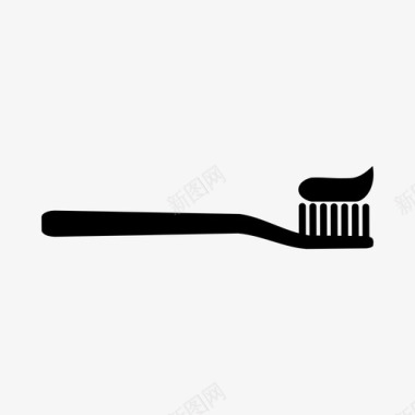 牙刷浴室护理图标