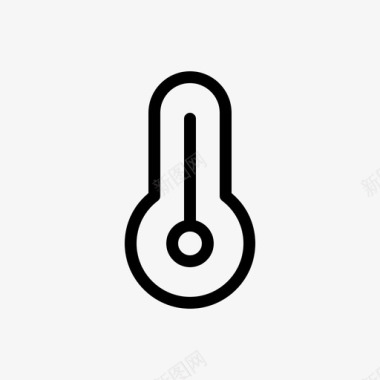 温度计天气预报测量图标