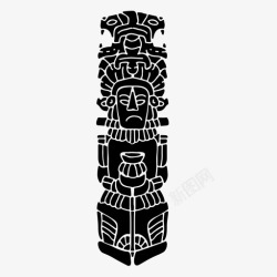 阿兹阿兹特克图腾玛雅玛雅阿兹特克固体高清图片