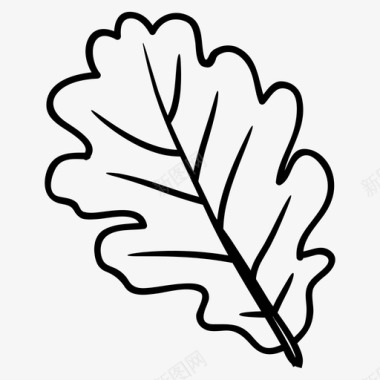 叶子树叶绿色植物图标