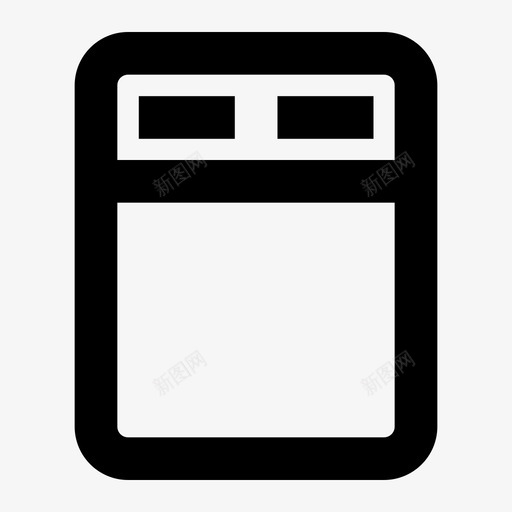 大床卧室家具svg_新图网 https://ixintu.com 大床 卧室 家具 家居 睡眠