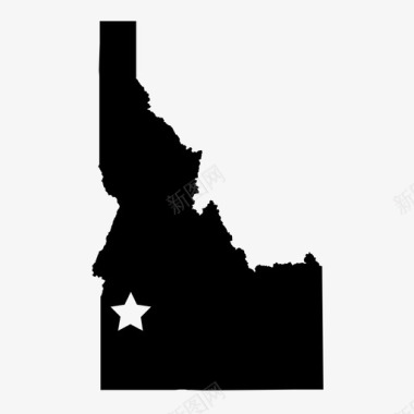 爱达荷州首府博伊西爱达荷州图标