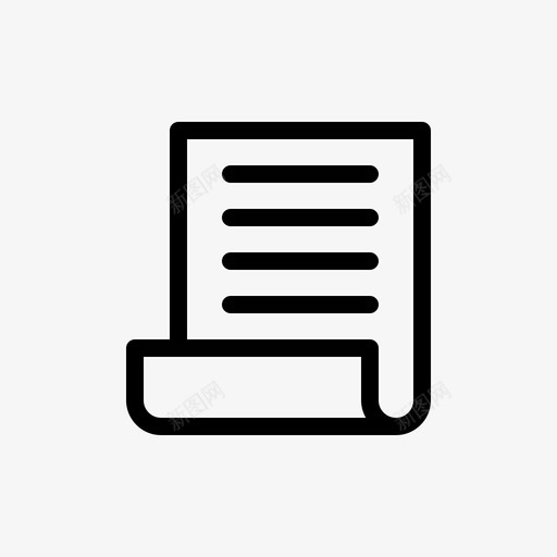文件业务列表svg_新图网 https://ixintu.com 业务 办公室 文件 列表 纸张