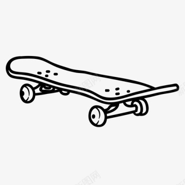 滑板轮子木制图标