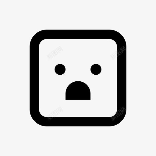 悲伤负面负面反馈svg_新图网 https://ixintu.com 悲伤 负面 反馈 表情 惊讶 平方