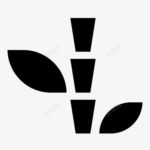 竹子树叶自然svg_新图网 https://ixintu.com 竹子 树叶 自然 植物