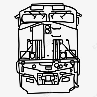 柴油火车运输火车图标