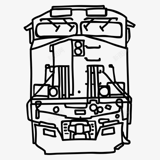 柴油火车运输火车svg_新图网 https://ixintu.com 火车 柴油 运输
