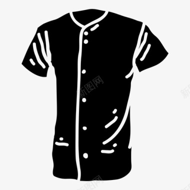 球衣棒球服衣服图标