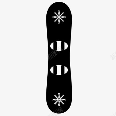 滑雪板假日运动图标