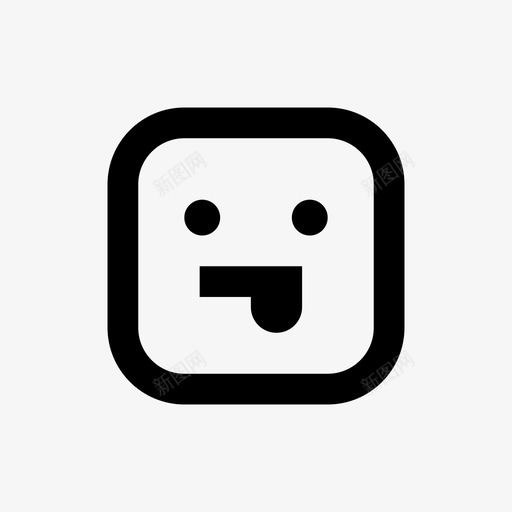 高飞高飞表情高飞脸svg_新图网 https://ixintu.com 高飞 表情 脸傻 舌头 方块