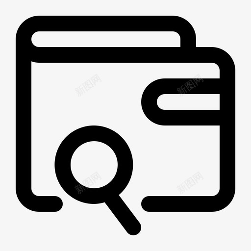 搜索钱包现金收入svg_新图网 https://ixintu.com 钱包 搜索 现金 收入 财务 支付 图标