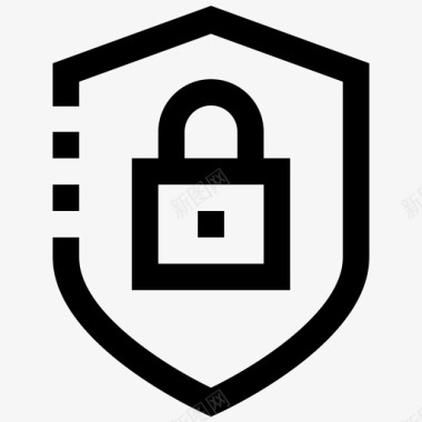 屏蔽密钥保护锁密码图标