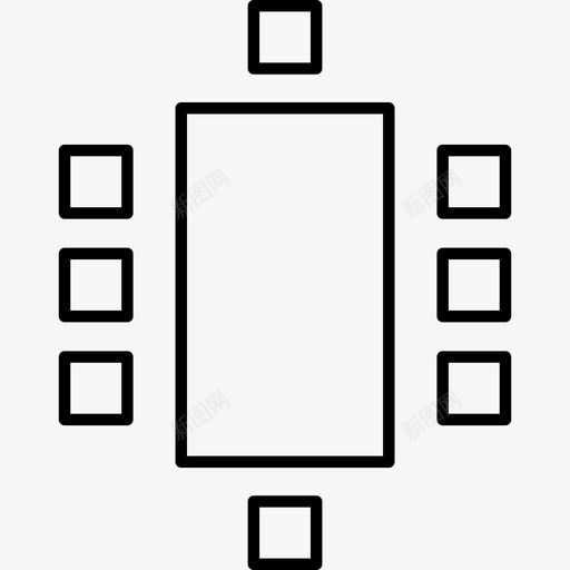 会议桌办公室人svg_新图网 https://ixintu.com 会议桌 办公室 房间 办公用品