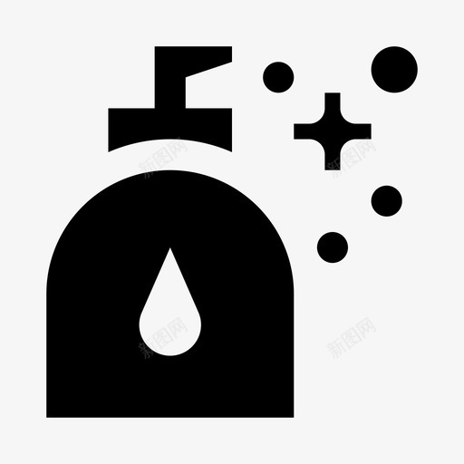 液体肥皂消毒洗手svg_新图网 https://ixintu.com 液体 肥皂 洗手 消毒 防护 安全 固体