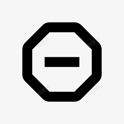 移除按钮移除标志pixa八角形64pxsvg_新图网 https://ixintu.com 按钮 标志 八角形