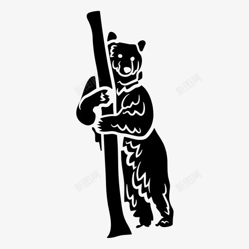 灰熊动物棕熊svg_新图网 https://ixintu.com 灰熊 动物 棕熊 哺乳动物 熊雕文