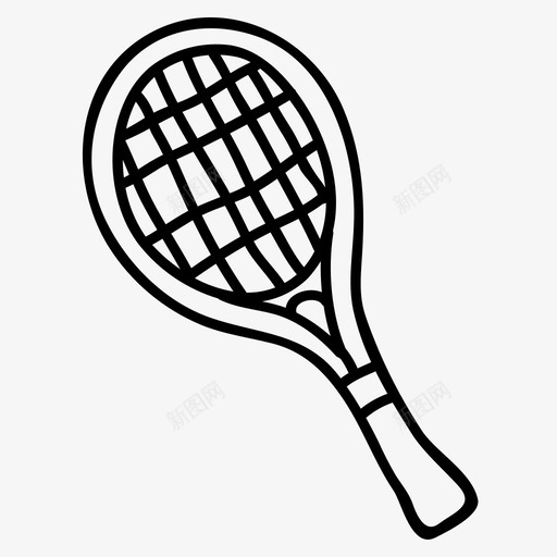网球球拍网拍svg_新图网 https://ixintu.com 运动 网球 球拍 网拍 图标