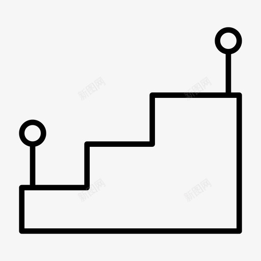 楼梯建筑舞台svg_新图网 https://ixintu.com 楼梯 建筑 舞台 向上 学校 图标