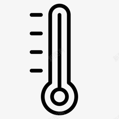 温度计气候炎热图标