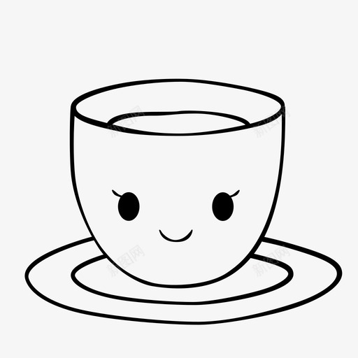 杯子咖啡快乐svg_新图网 https://ixintu.com 咖啡 杯子 快乐 微笑 时间
