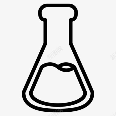 化学化学瓶教育图标