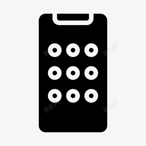 图案锁电脑安全svg_新图网 https://ixintu.com 图案 电脑 安全 智能 手机 标志