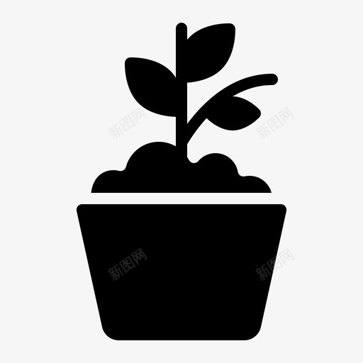 盆农场花svg_新图网 https://ixintu.com 农场 花花 花园 植物 栽培 雕文