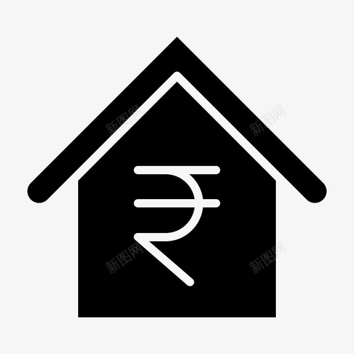 抵押贷款银行金融机构svg_新图网 https://ixintu.com 抵押贷款 银行 金融机构 住房贷款 卢比