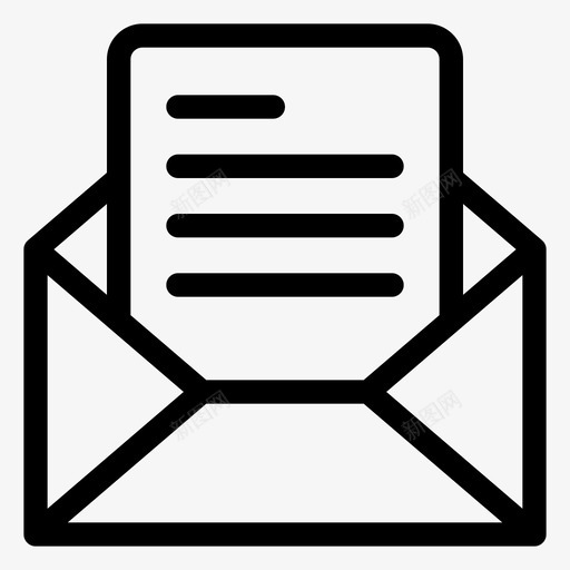 信封数字信件svg_新图网 https://ixintu.com 数字 营销 信封 信件 第一 一卷