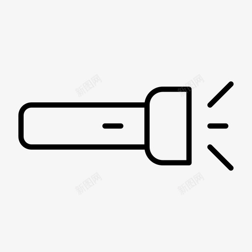 手电筒照明灯军用svg_新图网 https://ixintu.com 手电筒 照明灯 军用