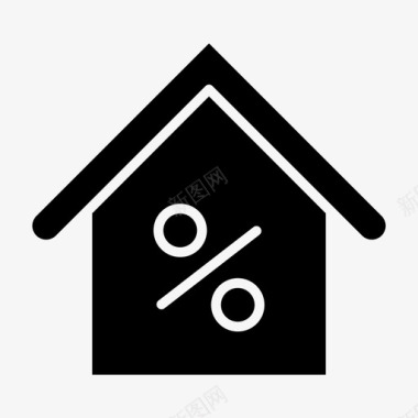 房屋贷款银行利息图标