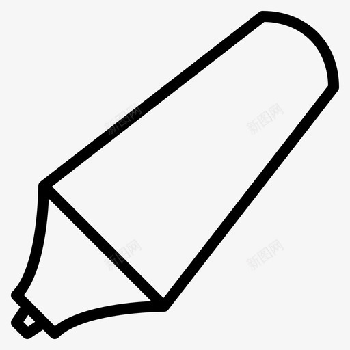 荧光笔教育马克笔svg_新图网 https://ixintu.com 荧光笔 教育 马克 学校 文具 校线