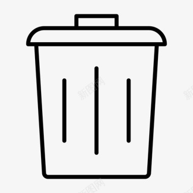 垃圾桶垃圾户外娱乐图标图标