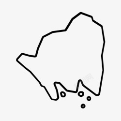 境内印尼南邦省位置地图高清图片
