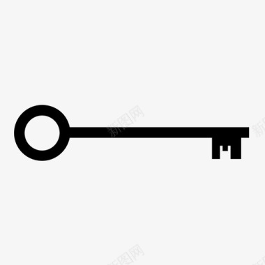 钥匙门老式的图标