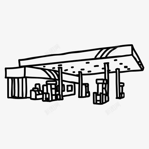 加油站燃料加油泵svg_新图网 https://ixintu.com 加油站 燃料 加油 油泵 服务