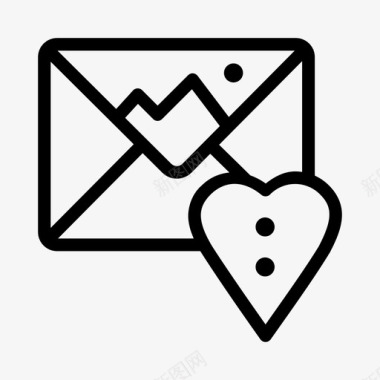 电子邮件和爱美丽信息图标