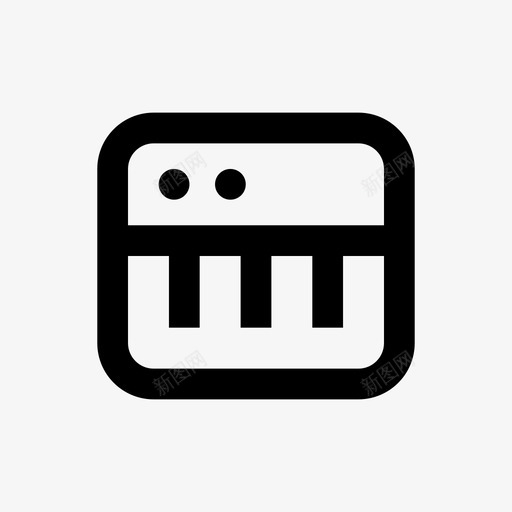 合成器键钢琴svg_新图网 https://ixintu.com 合成器 键键 钢琴 音乐