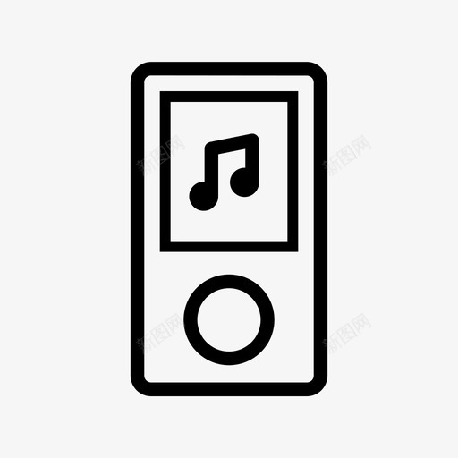 音乐苹果音频svg_新图网 https://ixintu.com 音乐 苹果 音频 播放器 科技